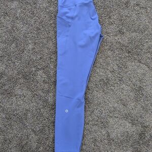 Lululemon High Rise Wunder Train Tight With Pockets 25"